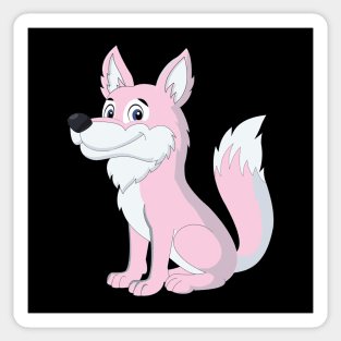 Cartoon Wolf Classic Sticker